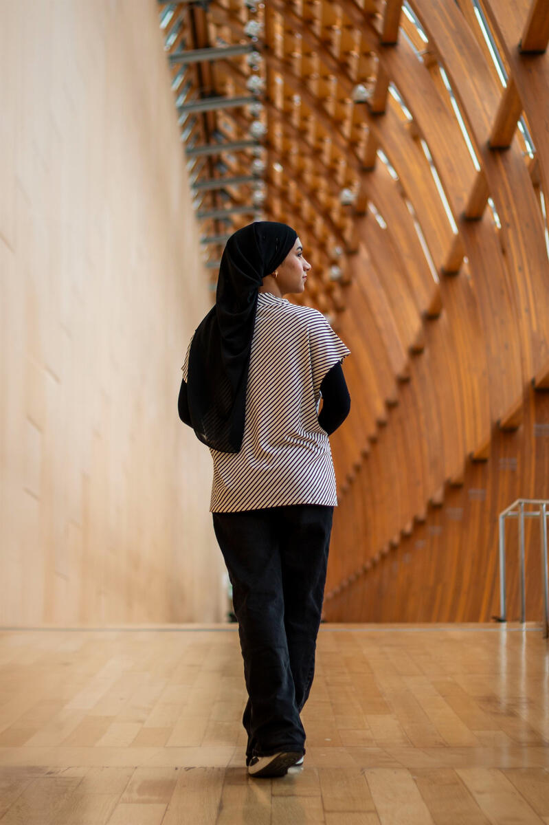 hafsa walking